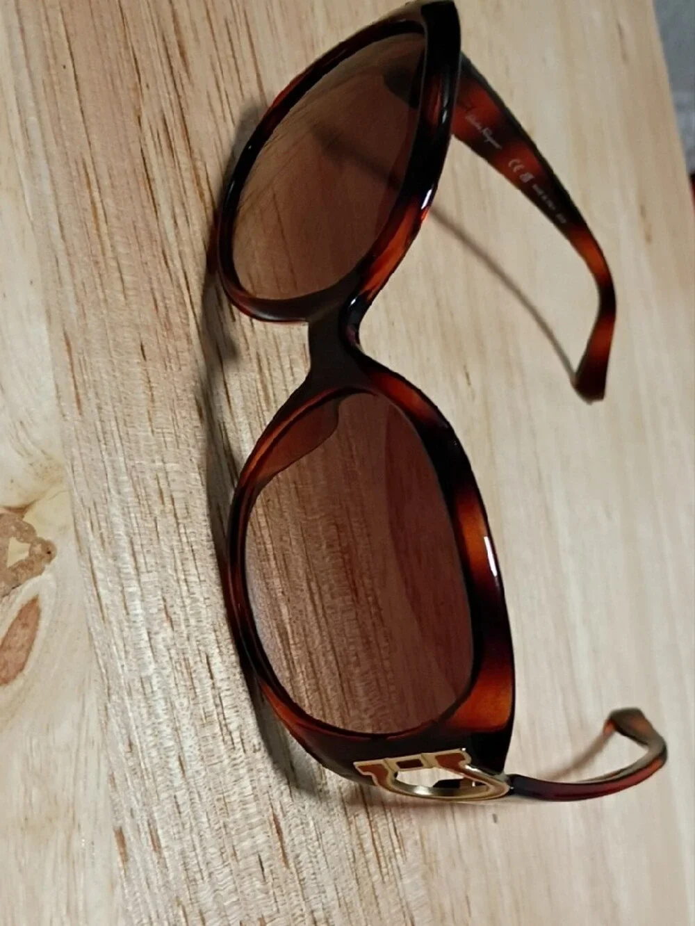 Salvatore Ferragamo Tortoiseshell Sunglasses with Brown Lenses